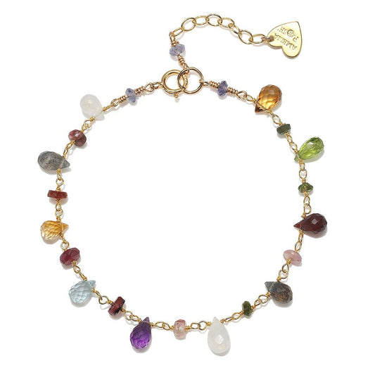 Wildflower Bracelet, Gold, Amelia Rose Jewelry