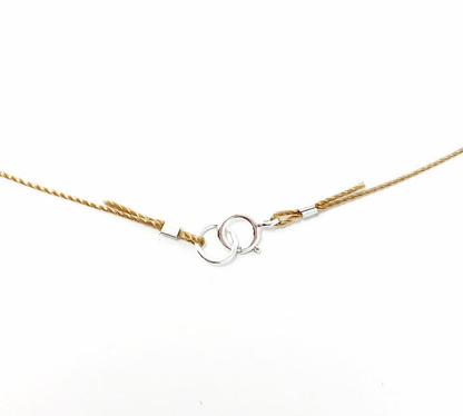 Herkimer Diamond Bar Necklace: 18 inches