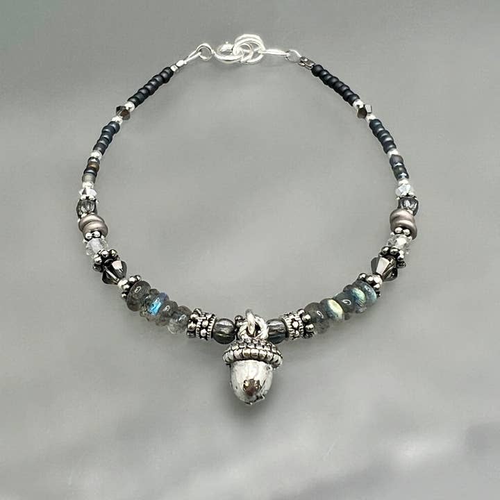 Acorn Labradorite Jewelry Collection, Handmade in Wisconsin