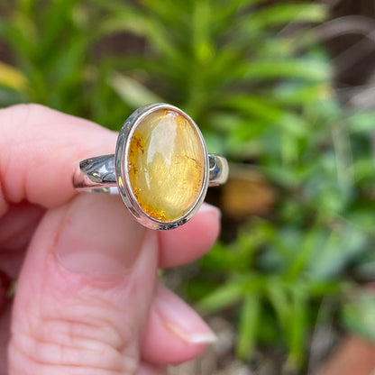 Baltic Amber RIng, Size 6.5