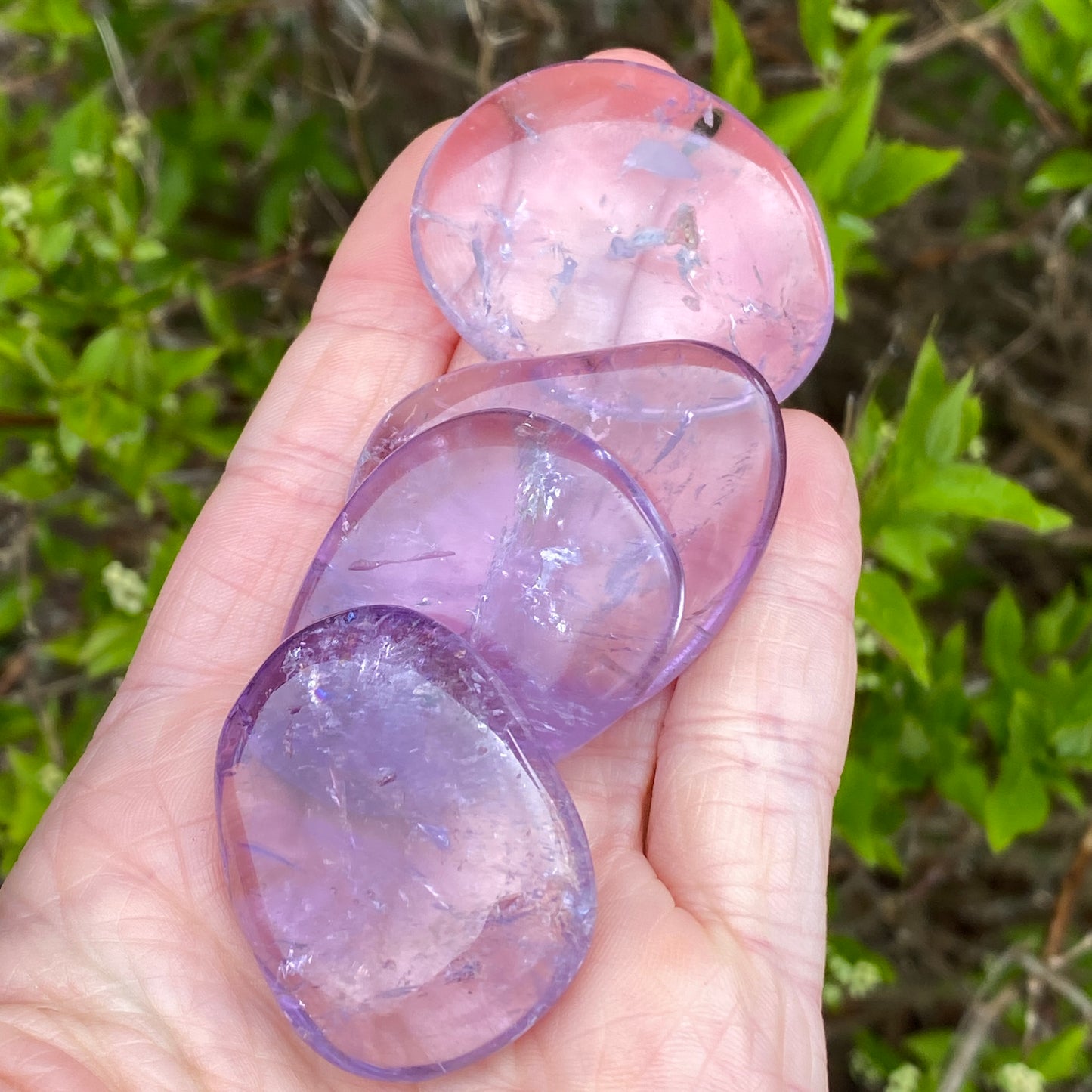 Gemmy Light Purple Amethyst Worry Stone