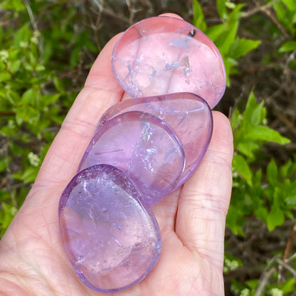 Gemmy Light Purple Amethyst Worry Stone