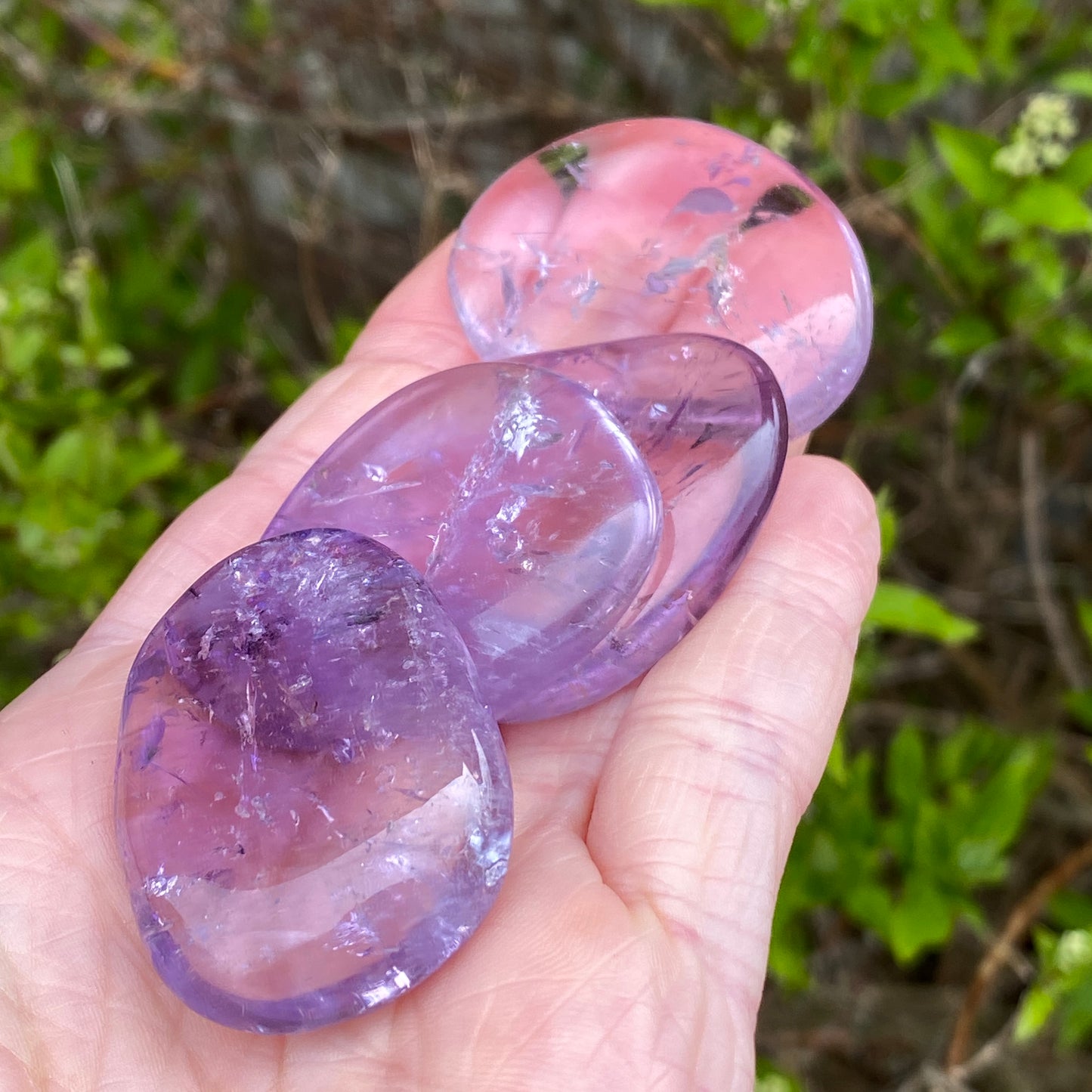 Gemmy Light Purple Amethyst Worry Stone