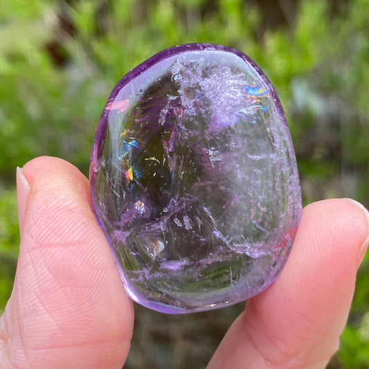 Gemmy Light Purple Amethyst Worry Stone
