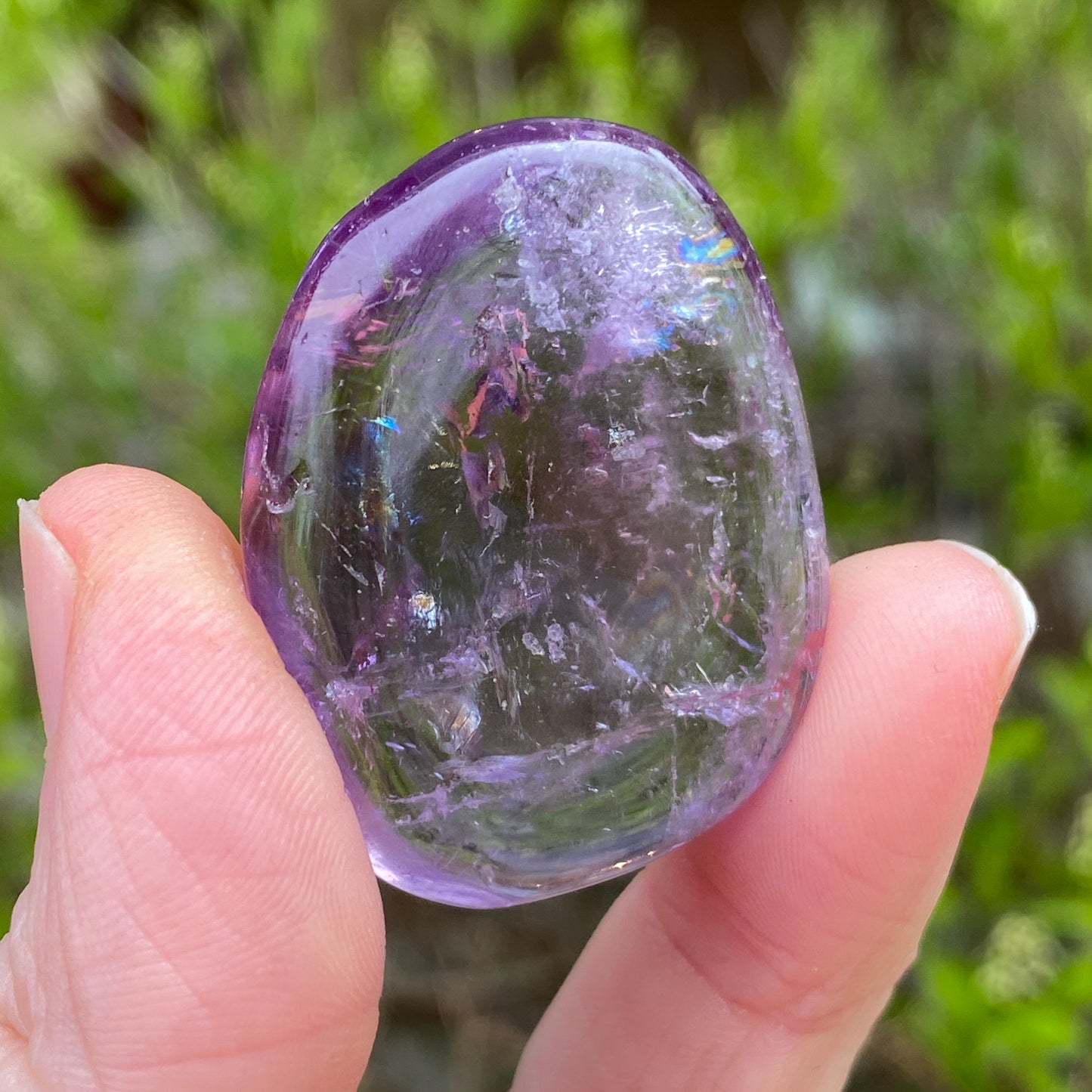 Gemmy Light Purple Amethyst Worry Stone