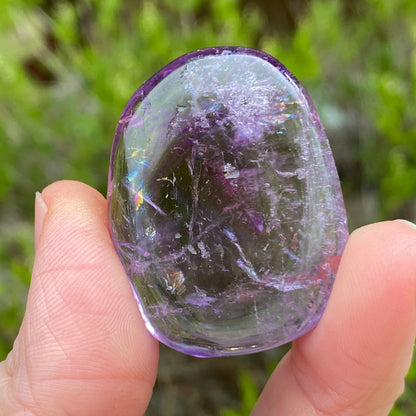 Gemmy Light Purple Amethyst Worry Stone