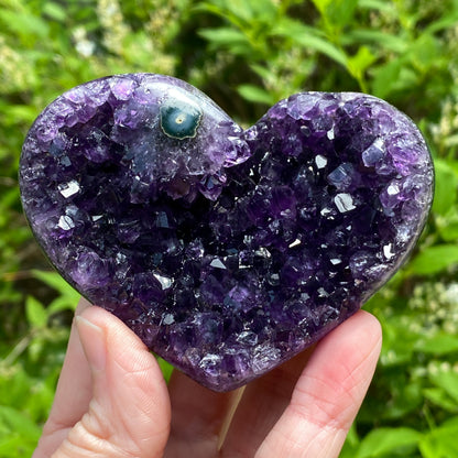 Amethyst Geode Heart, Exact Shown