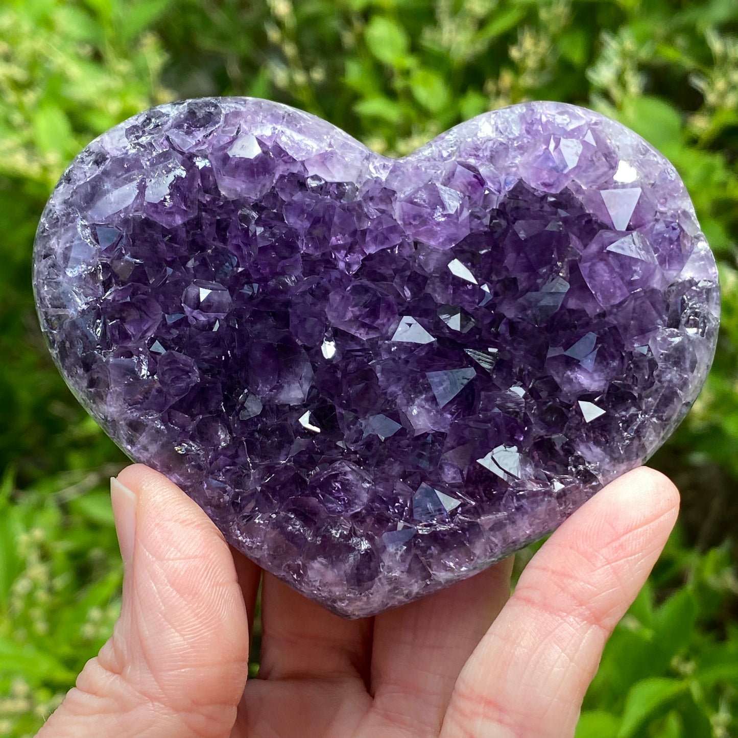 Amethyst Geode Heart, Exact Shown