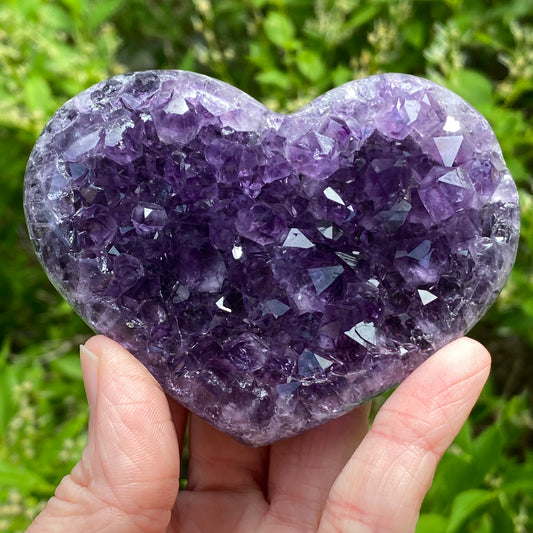 Amethyst Geode Heart, Exact Shown