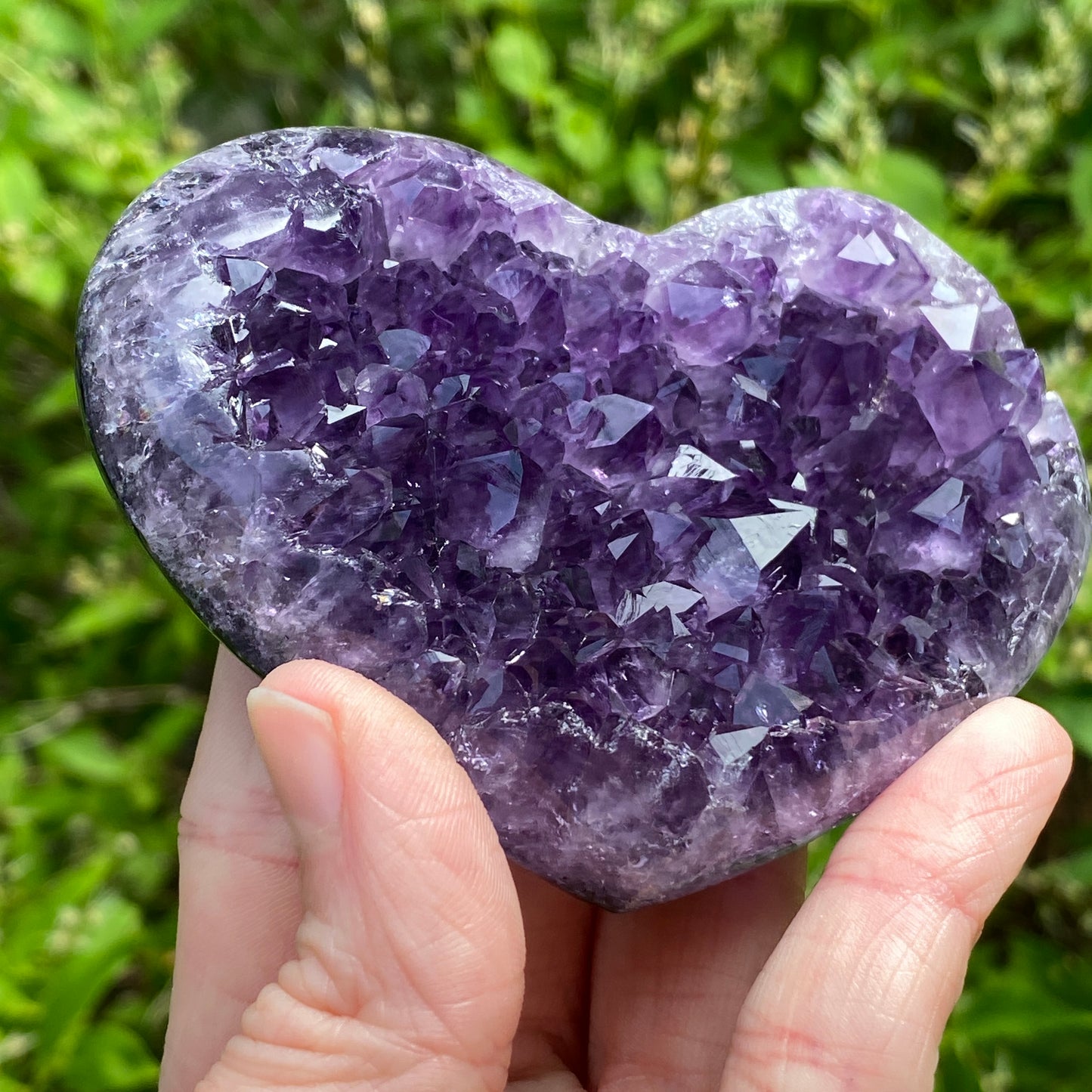 Amethyst Geode Heart, Exact Shown