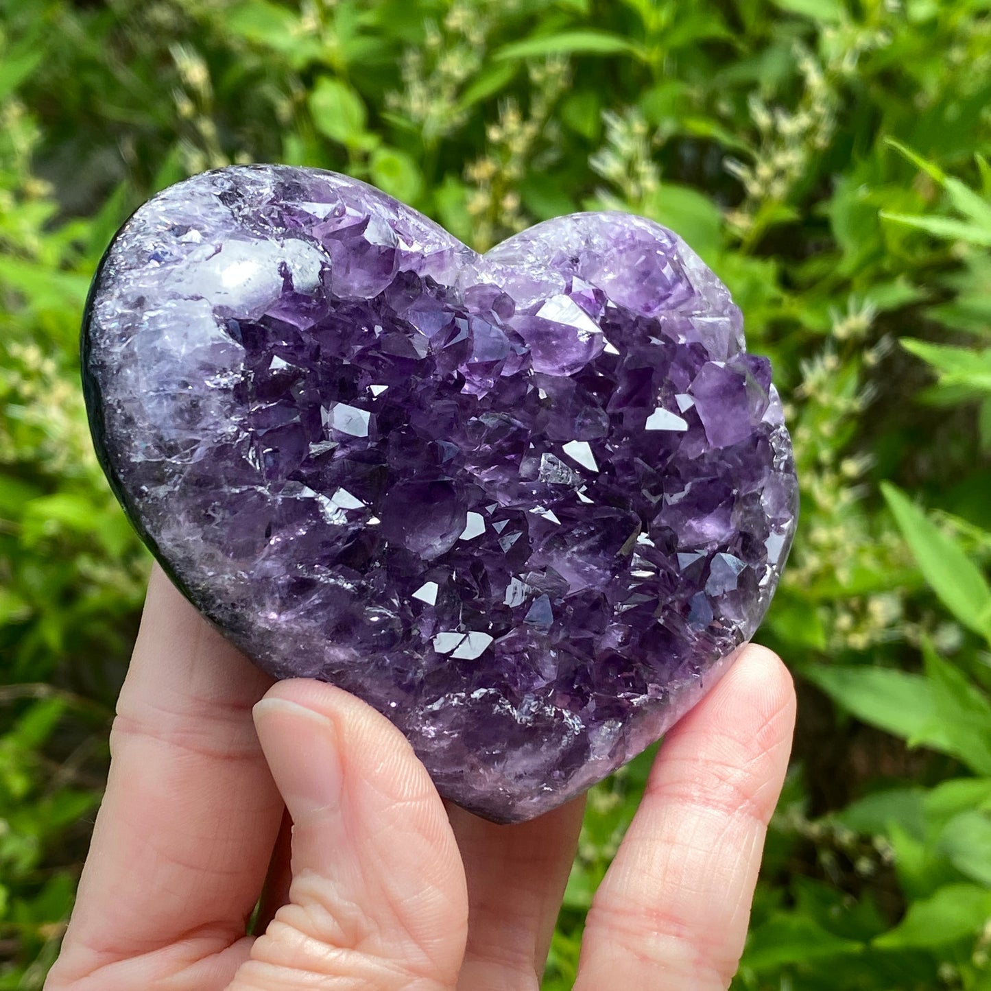 Amethyst Geode Heart, Exact Shown