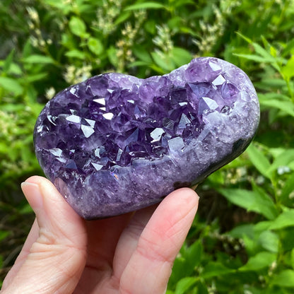 Amethyst Geode Heart, Exact Shown