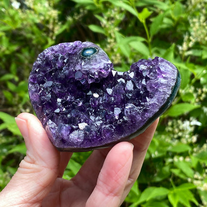 Amethyst Geode Heart, Exact Shown