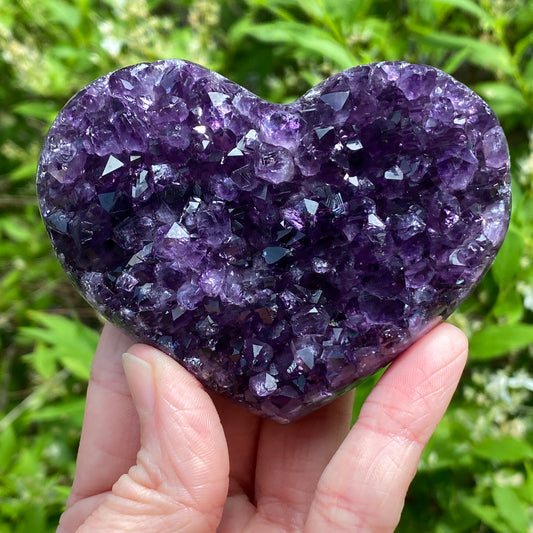 Amethyst Geode Heart, Exact Shown