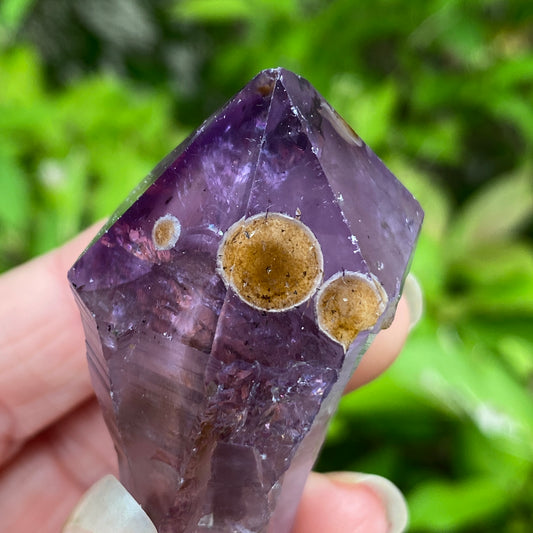 Amethyst Point with Cristobalite