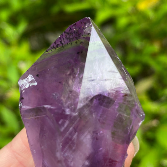 Amethyst Point with Goethite