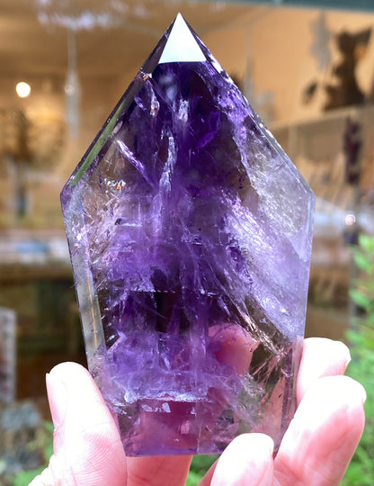 Zoned Amethyst Point Slab