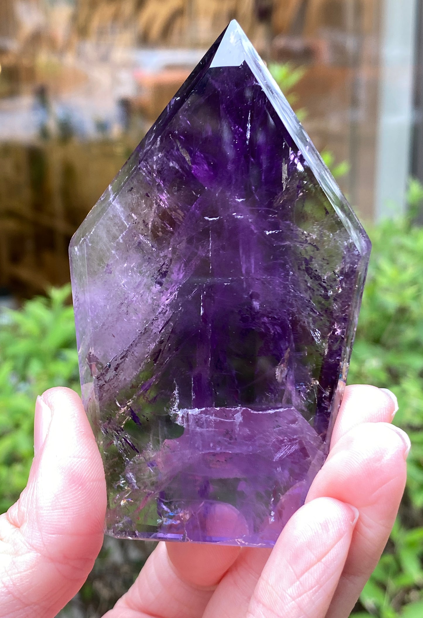 Zoned Amethyst Point Slab