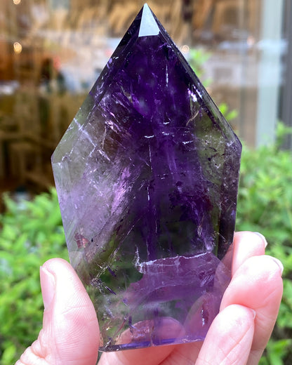 Zoned Amethyst Point Slab