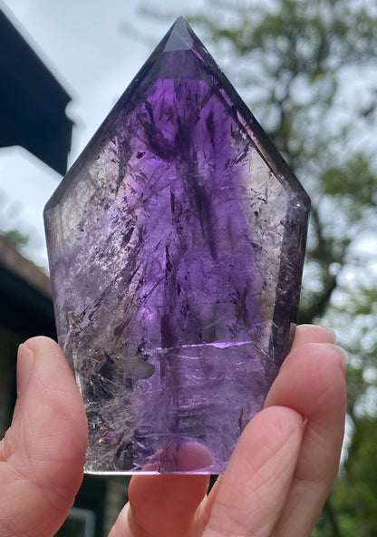Zoned Amethyst Point Slab