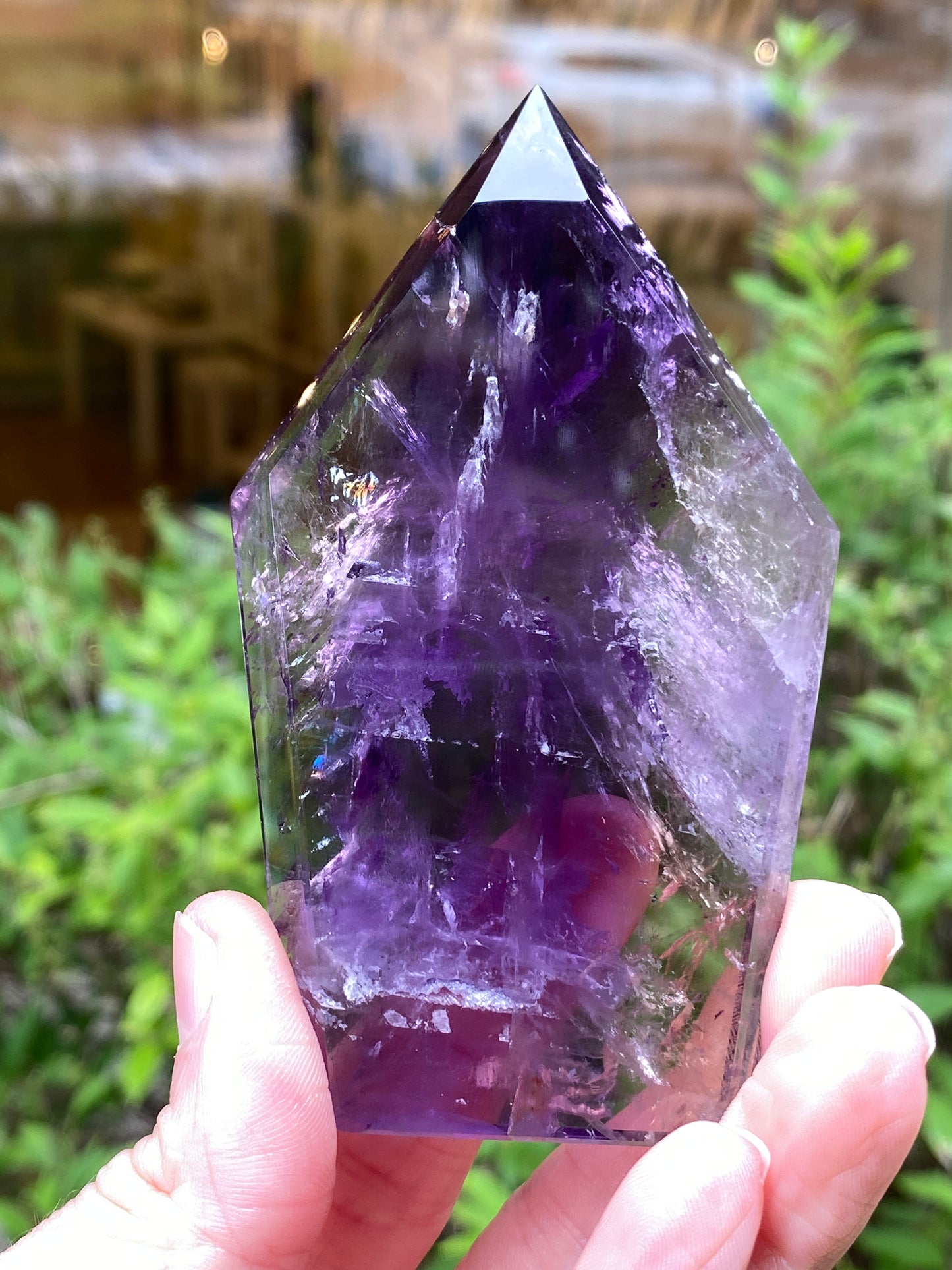 Zoned Amethyst Point Slab