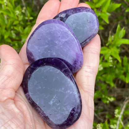 Dark Purple Amethyst Worry Stone