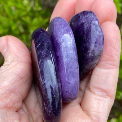 Dark Purple Amethyst Worry Stone