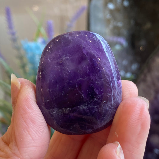 Amethyst Worry Stone