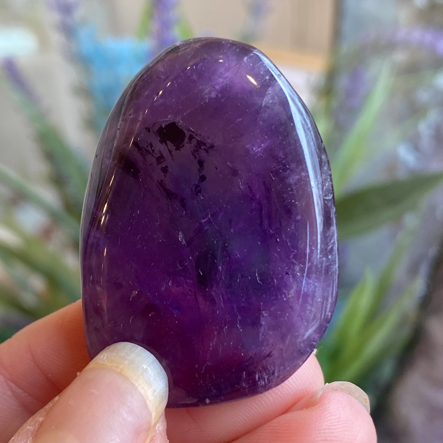 Amethyst Worry Stone
