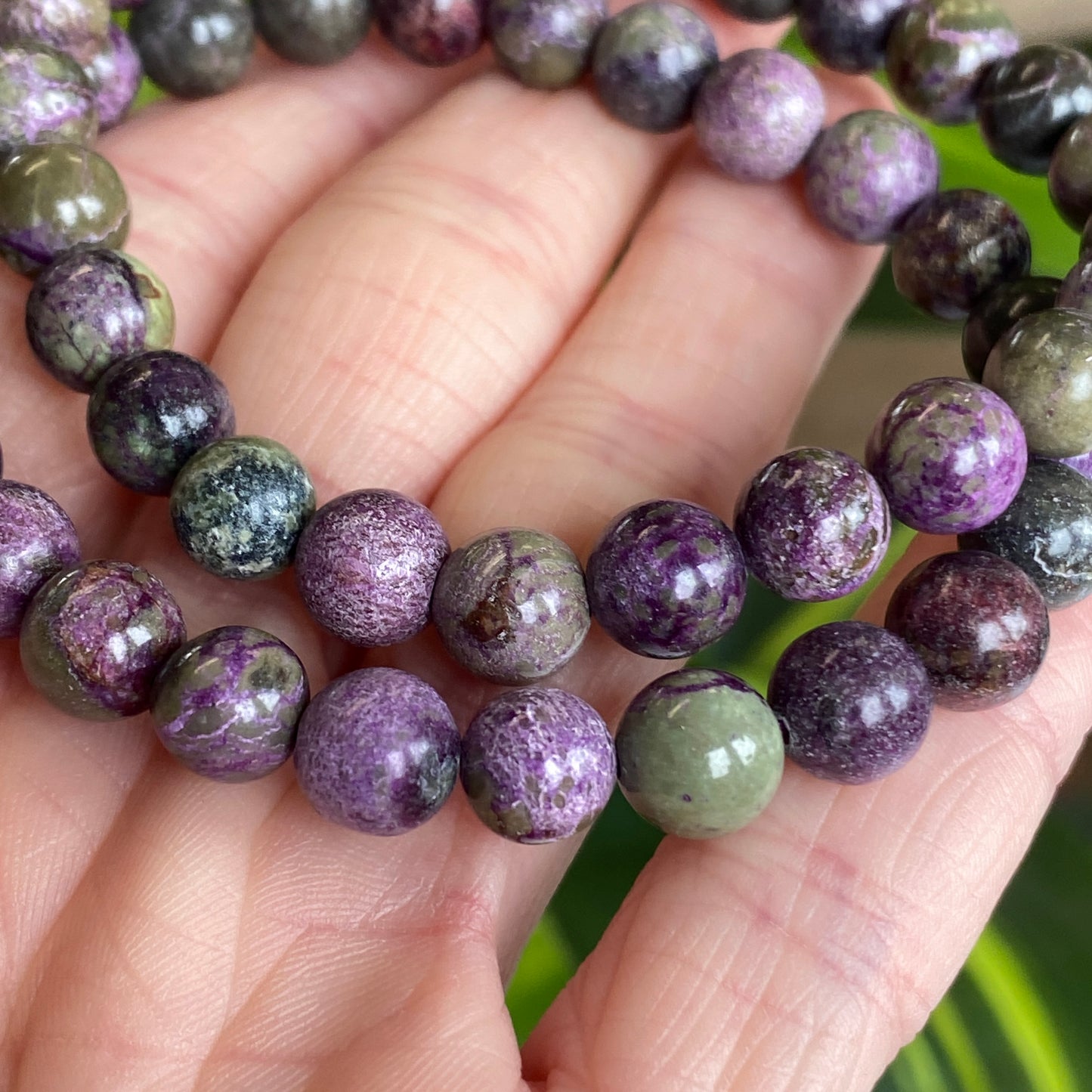 Atlantisite Bracelet, Stichtite and Serpentine