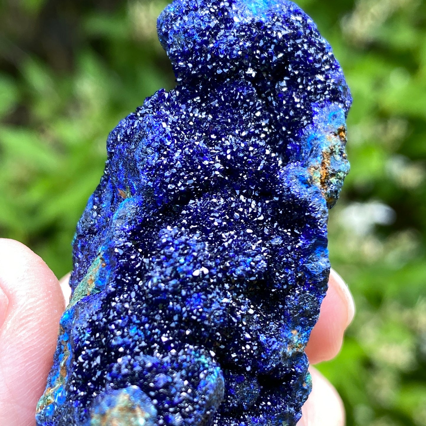 Azurite with Malachite
