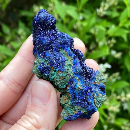 Azurite with Malachite