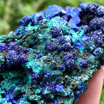 Azurite with Malachite
