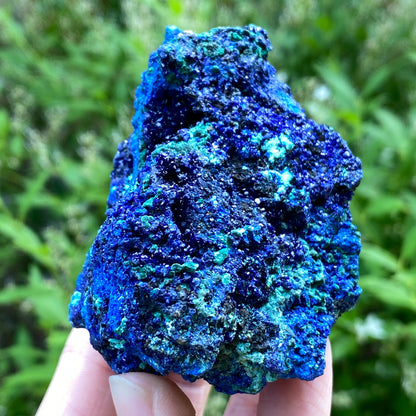 Azurite with Malachite