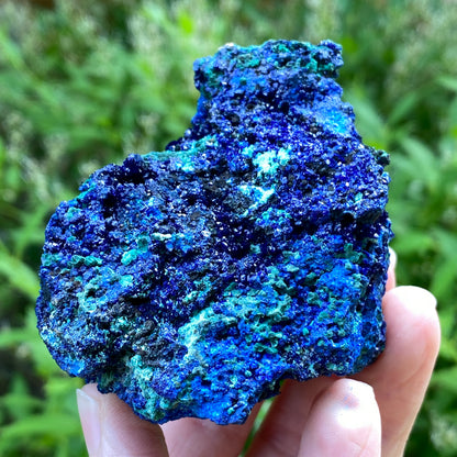Azurite with Malachite