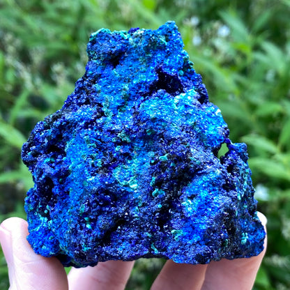 Azurite with Malachite