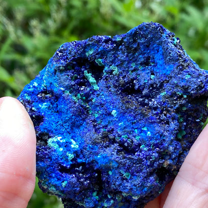 Azurite with Malachite