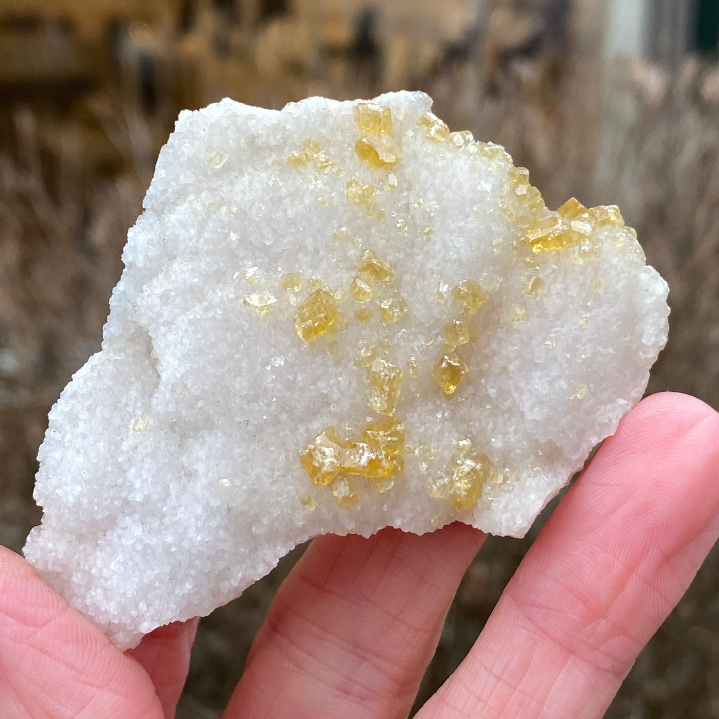 Barite on Quartz, Hunan