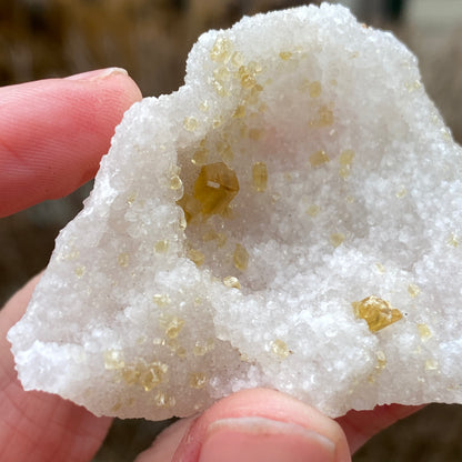 Barite on Quartz, Hunan