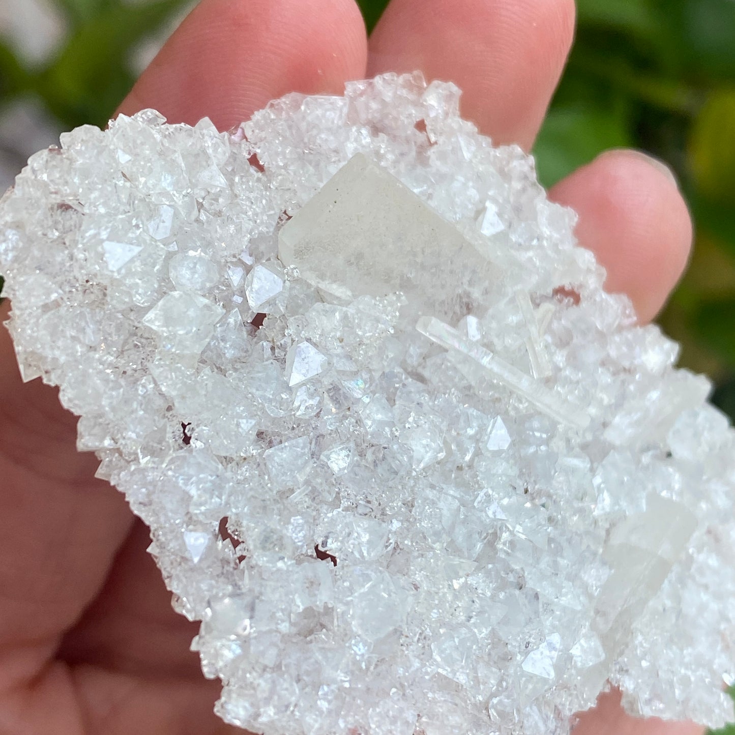 Barite on Apophyllite Specimen