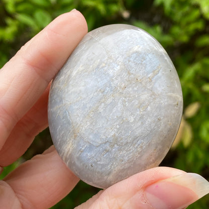 Black Moonstone Palm Stone, Gray Moonstone