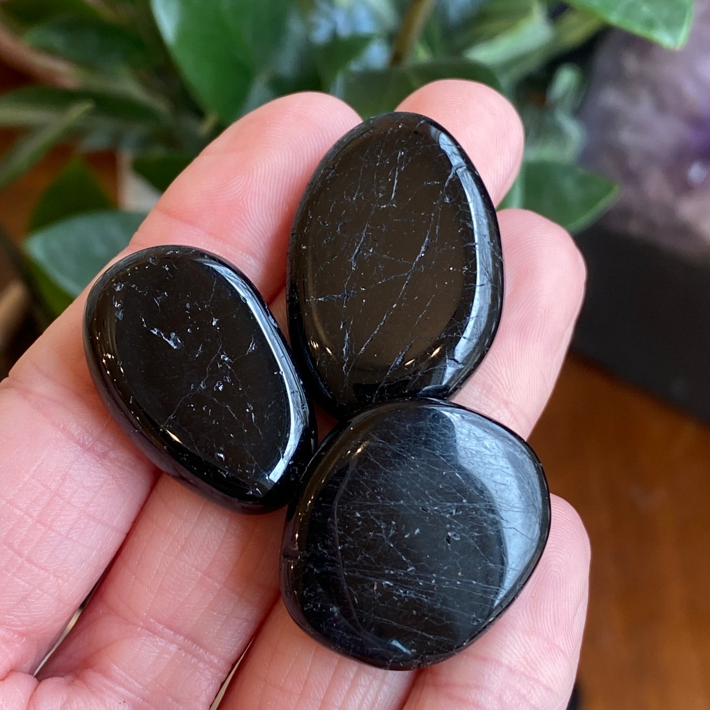 Black Tourmaline Worry Stone