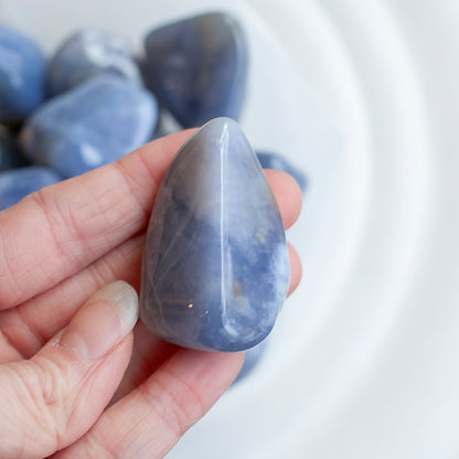 Large Blue Chalcedony Stone