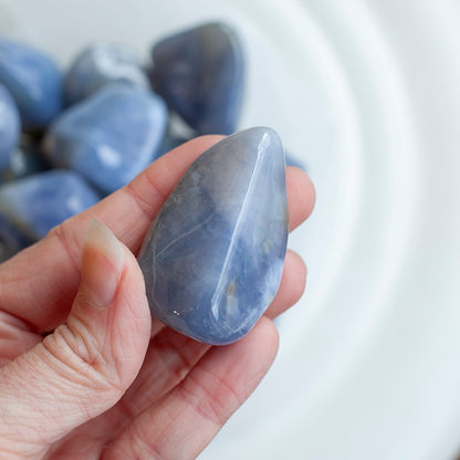 Large Blue Chalcedony Stone