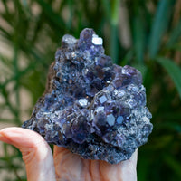 Indigo Fluorite from Fujian, Tanzanite Fluorite, Dodecahedral