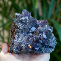 Indigo Fluorite from Fujian, Tanzanite Fluorite, Dodecahedral