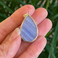 Blue Lace Agate Pendant