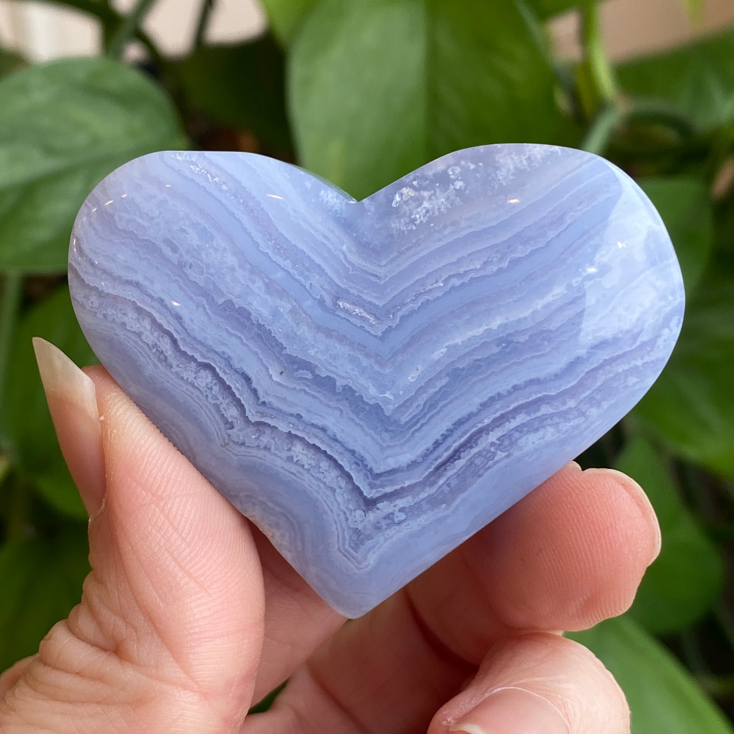 Blue Lace Agate Heart