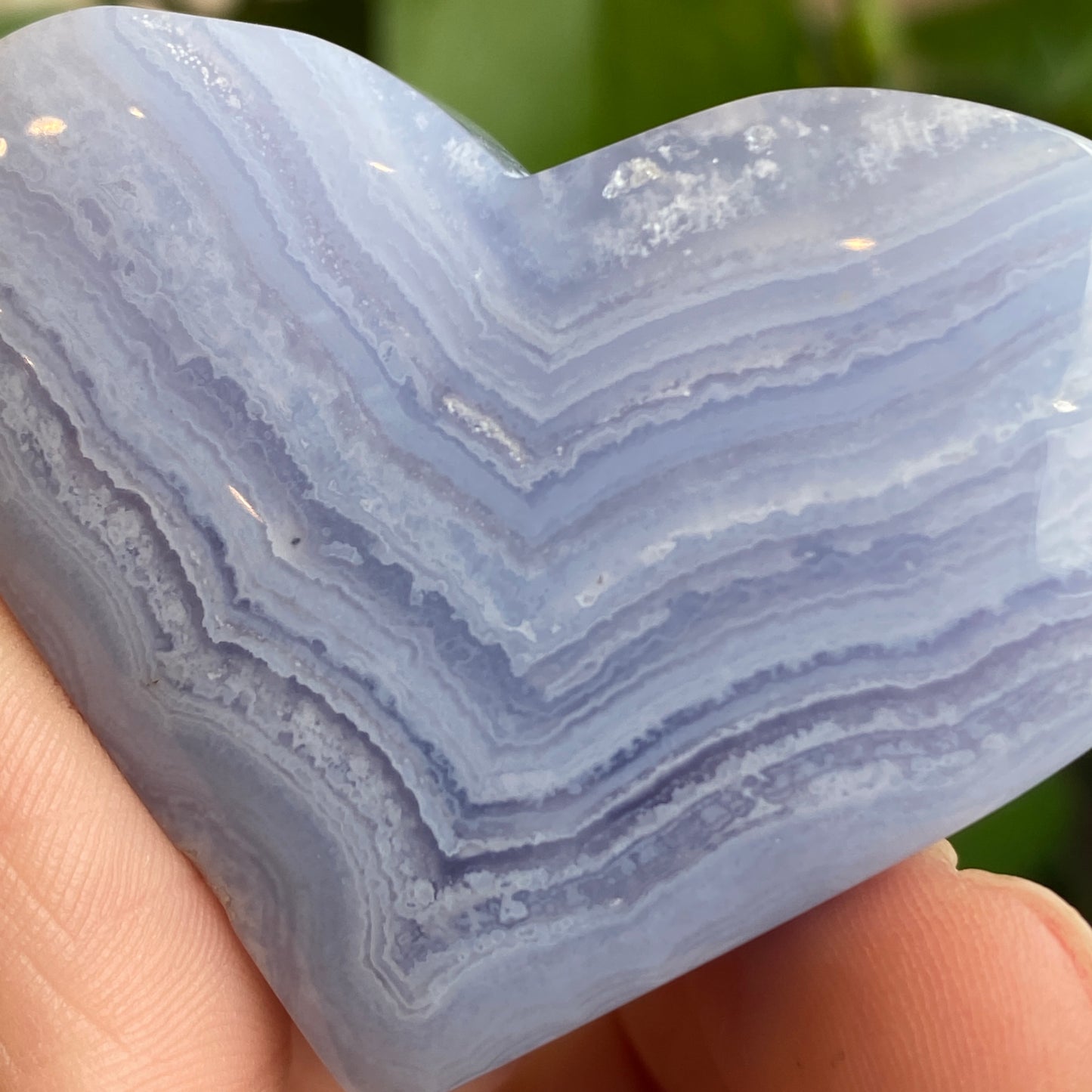 Blue Lace Agate Heart