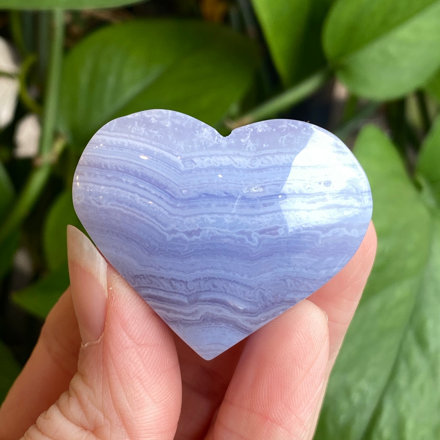 Blue Lace Agate Heart